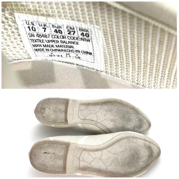 SKECHERS Cleo-Wham Knit Memory Foam Ballet Flats in Ivory National - Picture 8 of 8